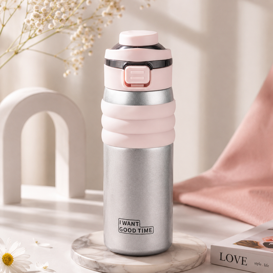 LunaFlow™ Stainless Steel Insulated Water Bottle – 650ml - Hot / Cold 🔥❄