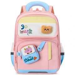 Premium Kids School Backpack with Cute Mini Pouch – 17 Inches | Suitable : Nursery to Class 3