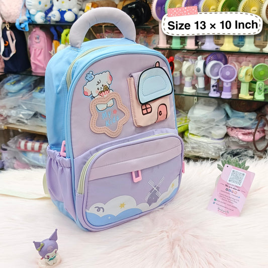 Cute Cartoon Kids Backpack – Small 13 × 10 Inch | Lightweight Everyday Backpack