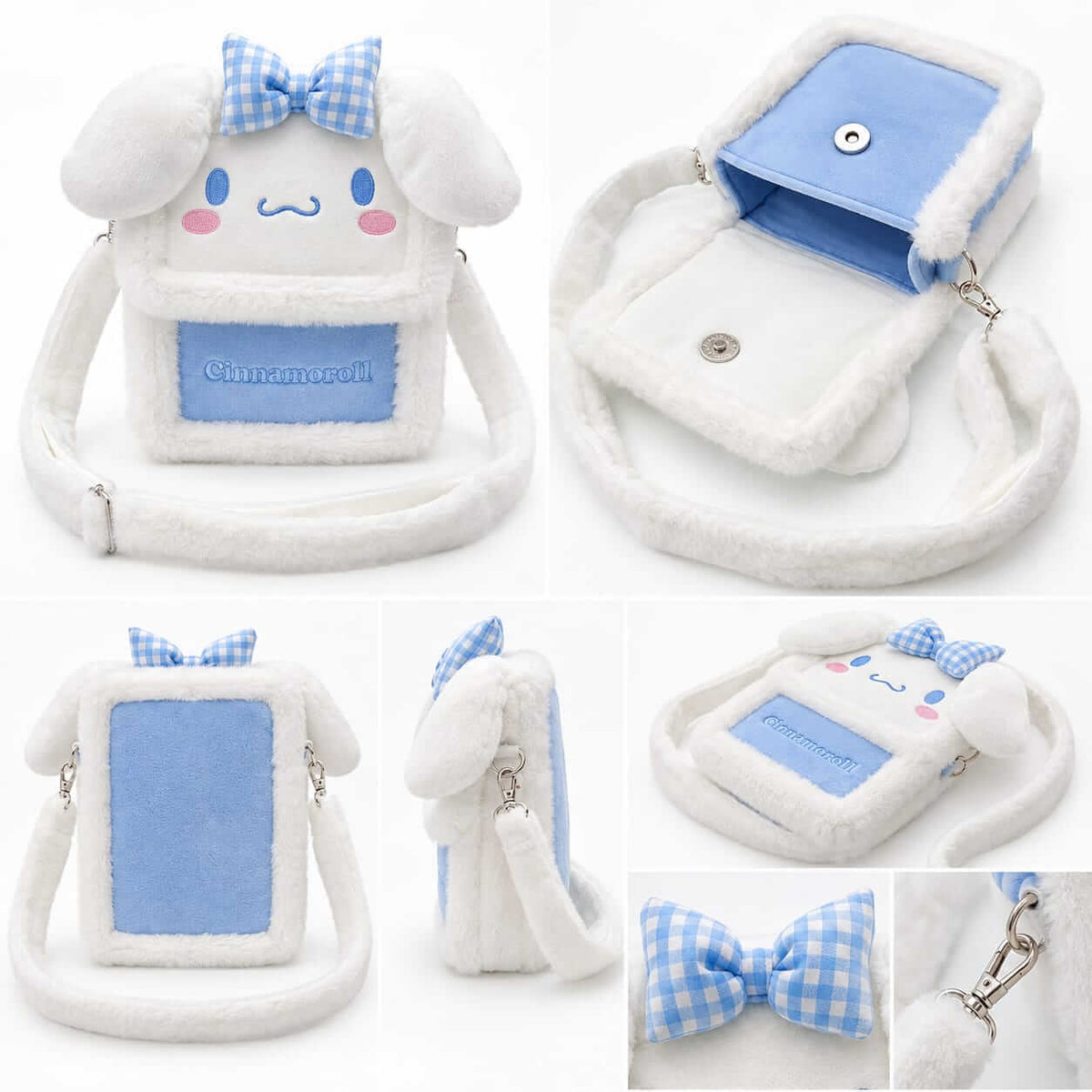 New Sanrio Plush Cute Crossbody Bags ( Size 8 × 6 Inch )