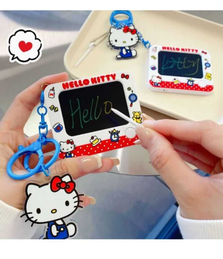 Mini LCD Writing Tablet Keychain & Bag Charms