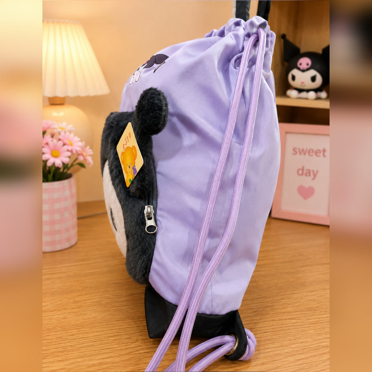 Sanrio Parachute Traveling Backpacks for Kids – Cute Character Drawstring Bag