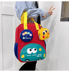 Imported Kids Backpack – Cute Multi-Pocket School Bag (Playgroup to Nursery) 14 × 10 inch