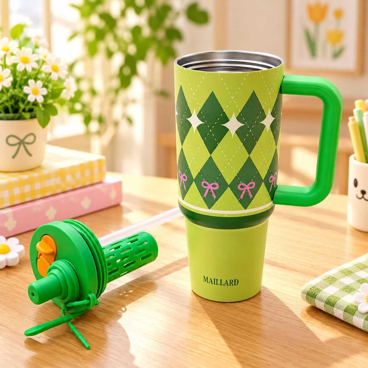 Asthetic Stainless Steel Dual Drinking Tumblers - 900 ml - SUS 316 - Hot & Cold