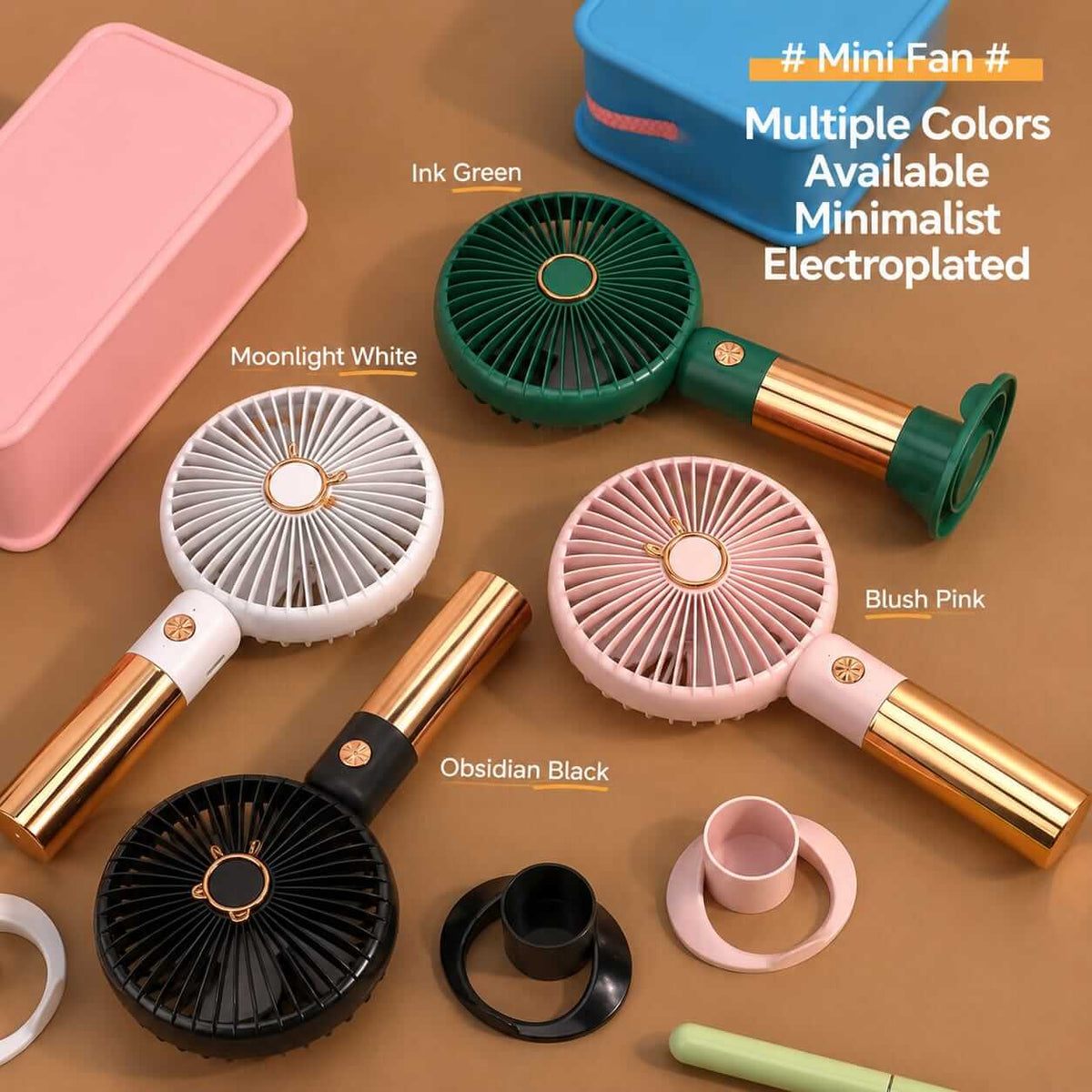 Breezo Premium Mini Rechargeable Cooling Fans - Lithium Battery 🔋 Type C Charging