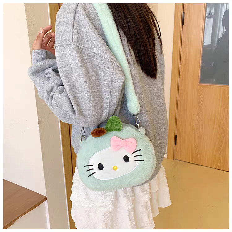 Hello Kitty Plush Crossbody Girls Bags