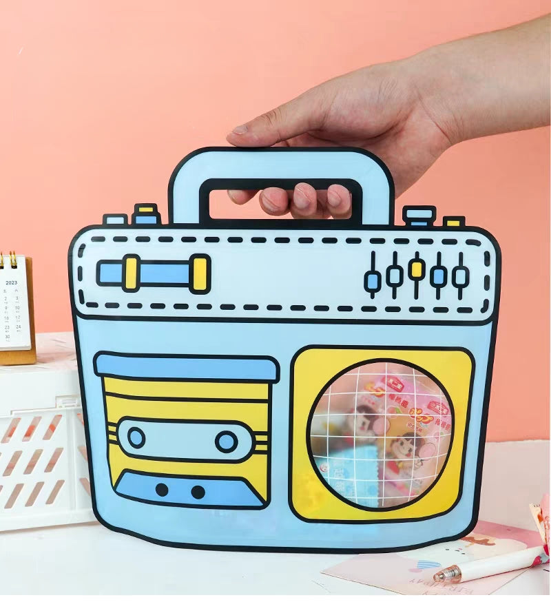 3D Cute Goodies Bags Pack of 12 Mix Colors