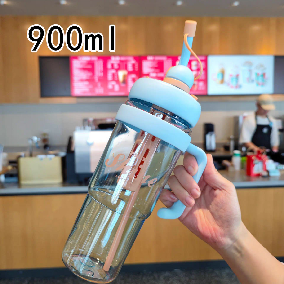 🥤 DualSip BPA-Free Tumbler Bottle with Straw & Sip Lid – 900ml
