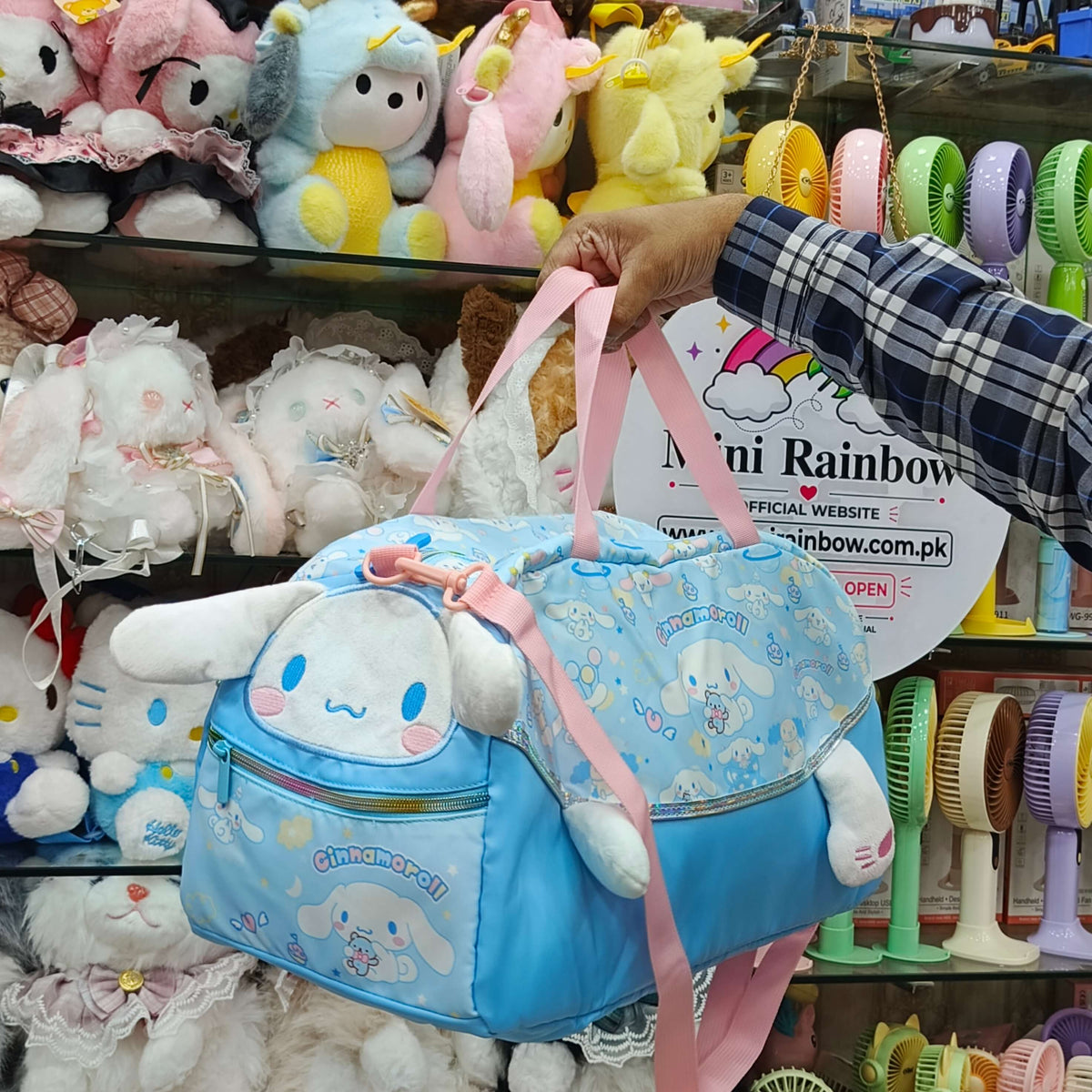 Sanrio Parachute Traveling Bags For Kids - Size 18 × 10 Inch