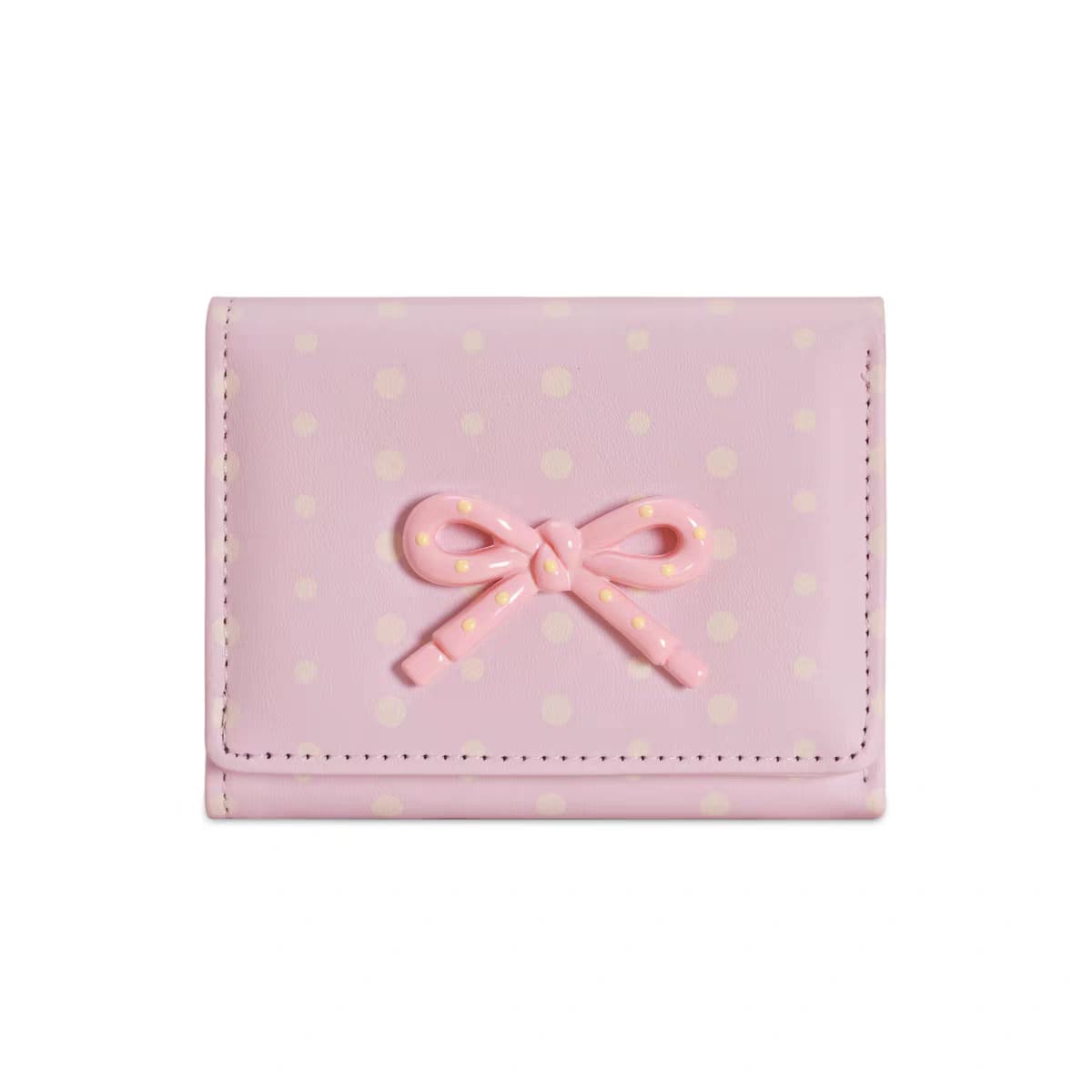 New Bow Cute Mini Card Holder Girls Wallets ( Size 4.5 × 3.5 Inch )