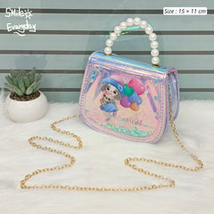 Cute Water Glitter Fill Mini Girls Bags 🌸 Size 15 × 11 cm