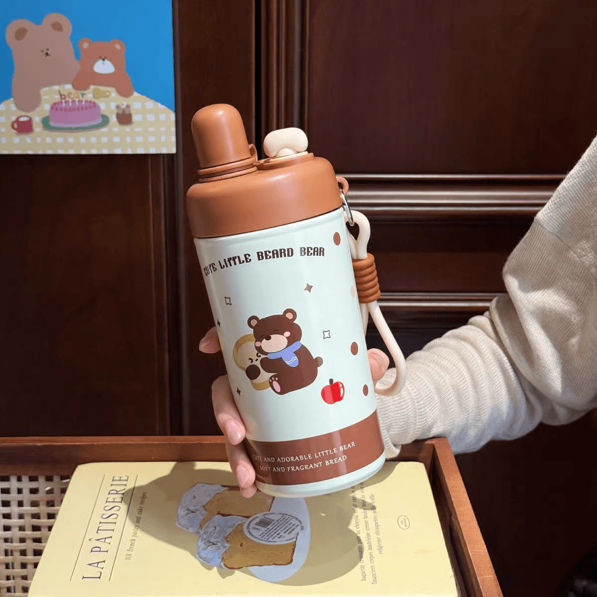 Cute Stainles Steel Kids Flask Water Bottles | Sus 316 | 480 ml | Dual Drinking
