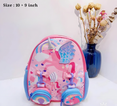 Vest Inspired Girls Pre-School Backpacks Kg to Nursery ( Size : 10 × 9 Inch )