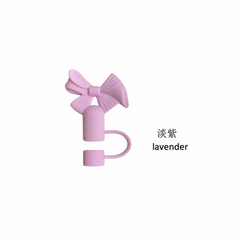 🎀 Bow Shape Silicone Straw Stopper Cover for Tumblers