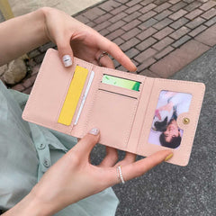 Korean Mini Flip Flap Card & Cash Holder Wallet (11 × 8 cm)