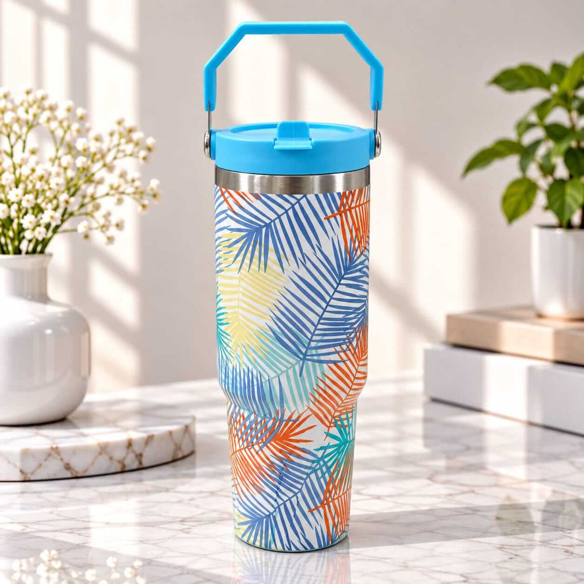 30 OZ Vacuum Insulated Handle Tumbler 890 ml