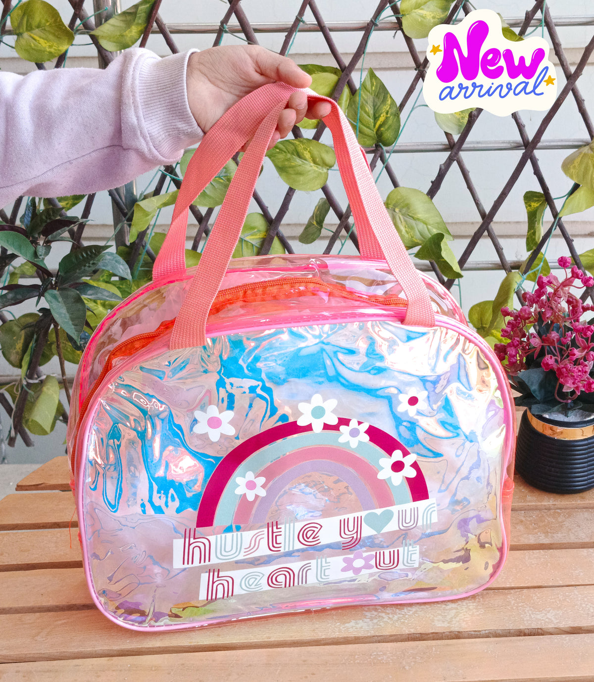 New Large Holographic Traveling Bags For Kids ( Size 13 × 10 Inch )