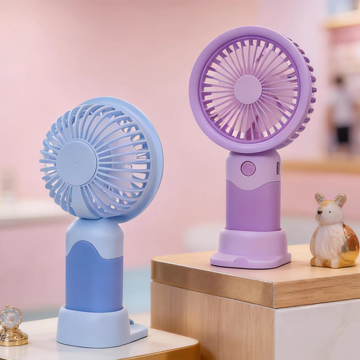 Rechargeable Mini Hand Fans | 6 inch | Type C | 3 Speed Modes | 500 mah battery