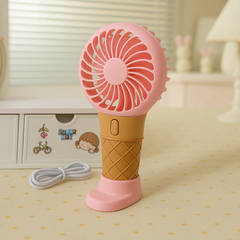 Ice Cream Shape Recharge Mini Fans