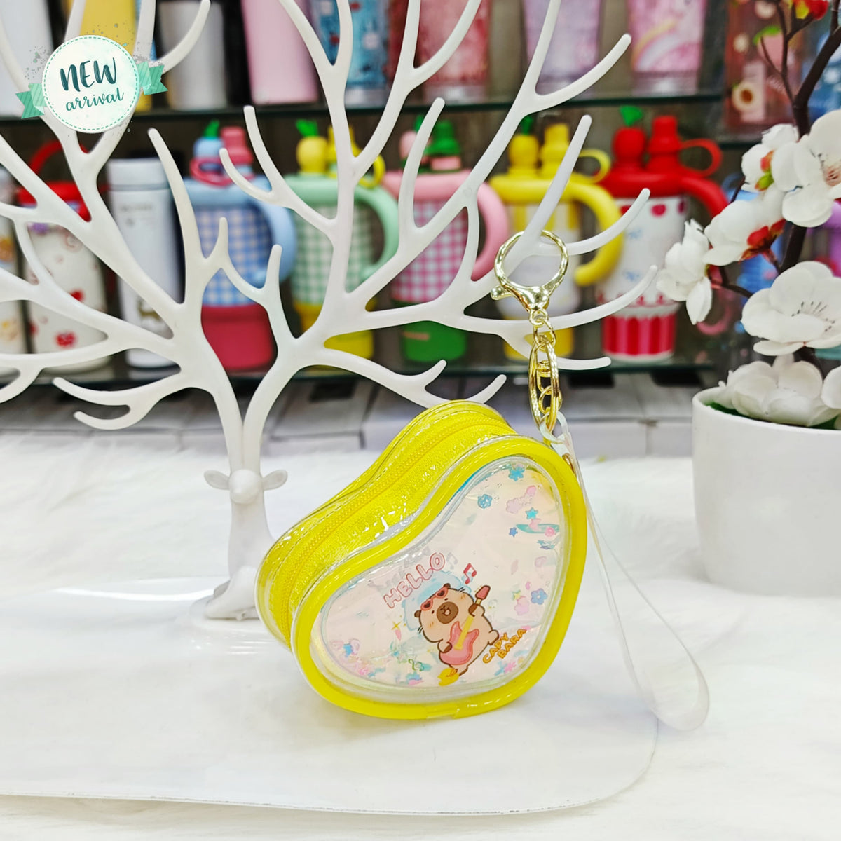 Holographic Mini Coin Pouches Keychains