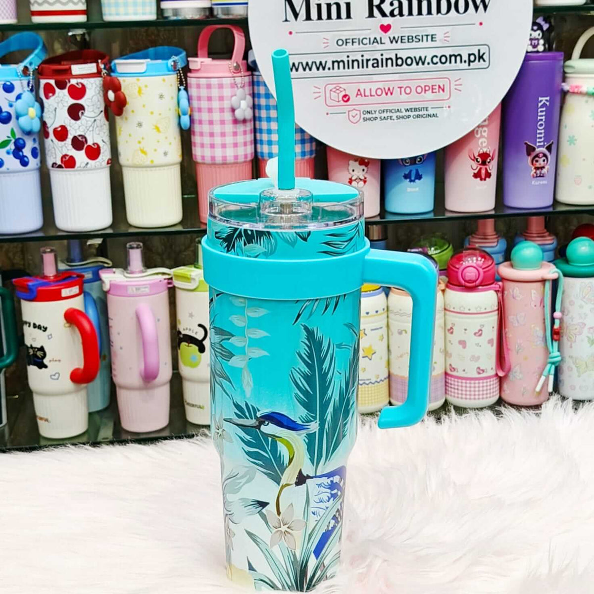 Floral Stainless Steel Large Tumblers | 1200 ml | Double Drinking | Hot / Cold 🔥❄