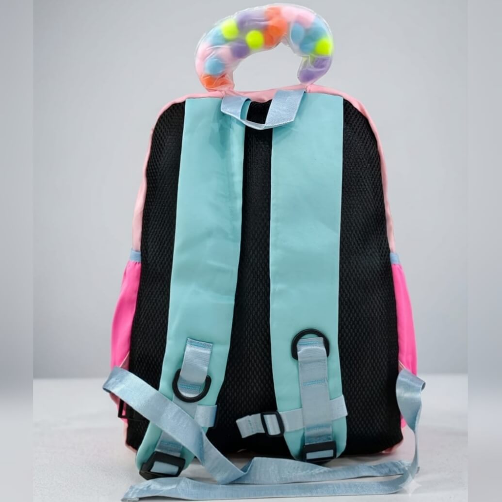 GoodSmile™ Parachute Girls Funky Backpacks | Size 16 × 12 Inch | Multi Zipper Pockets