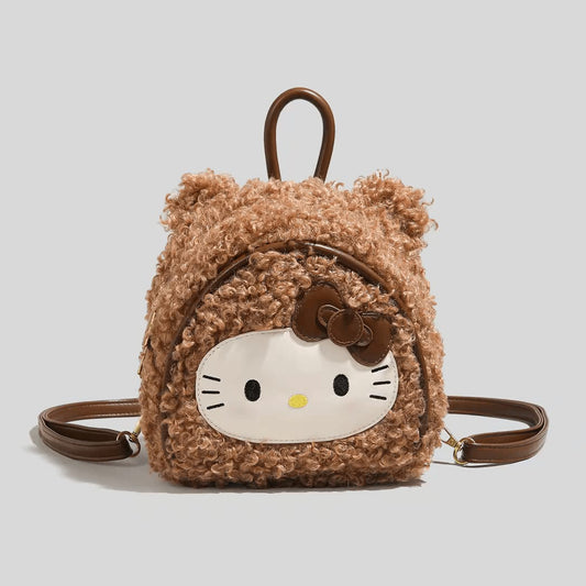 Hello Kitty Plush Cute Mini Size Girls Backpacks