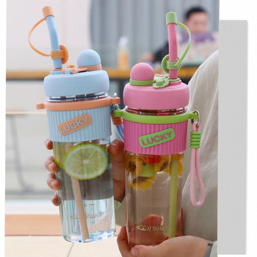 Stylich Dual Function Water Bottles • BPA Free Plastic • 900 ml