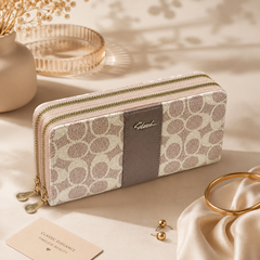 Branded Imported Double Zipper Ladies Hand Wallets