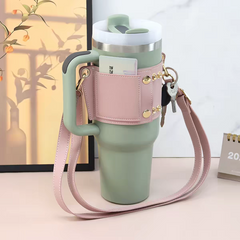 Premium Tumbler Carry Holder Belt with Adjustable Shoulder Strap