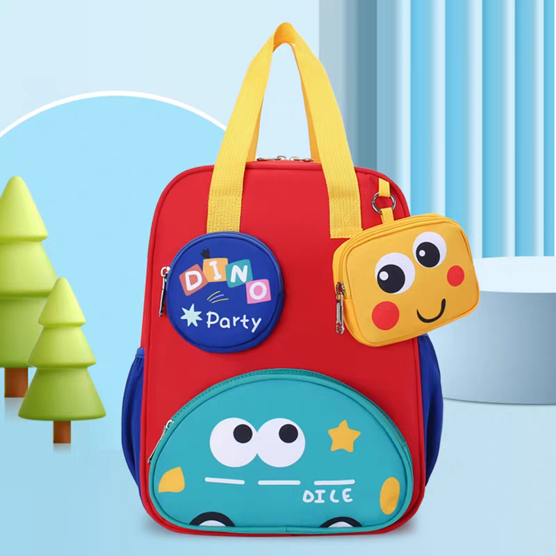 Imported Kids Backpack – Cute Multi-Pocket School Bag (Playgroup to Nursery) 14 × 10 inch