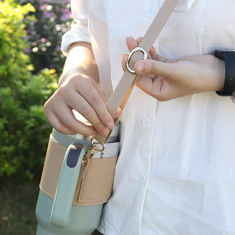 Premium Tumbler Carry Holder Belt with Adjustable Shoulder Strap