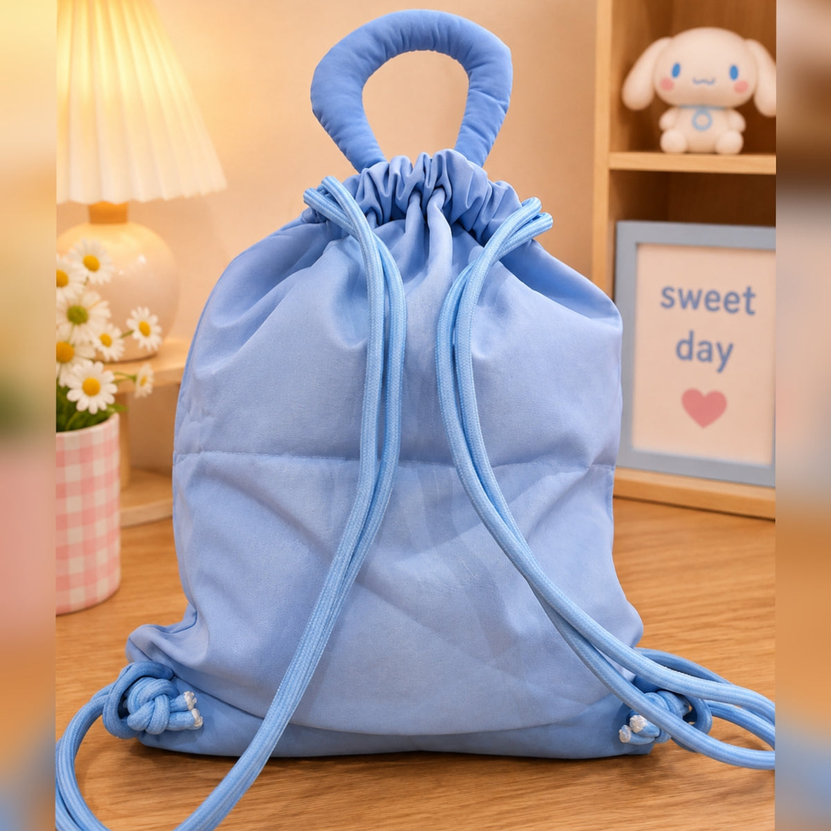 Sanrio Parachute Traveling Backpacks for Kids – Cute Character Drawstring Bag