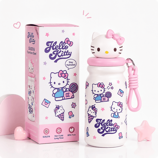 Hello Kitty™ Premium Stainless Steel Insulated Water Bottles - 440ml - Sus 316 - Hot / Cold ⭐
