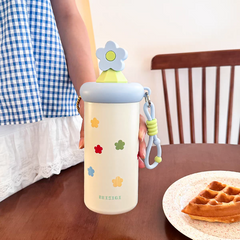 Premium Floral Stainless Steel Water Bottle – 600ml (SUS 316)