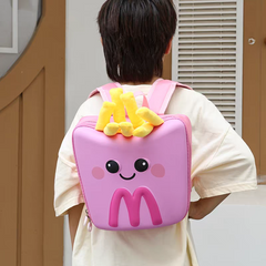 3D Hardshell Fries Bucket Shape Kids Bagpacks 🍟