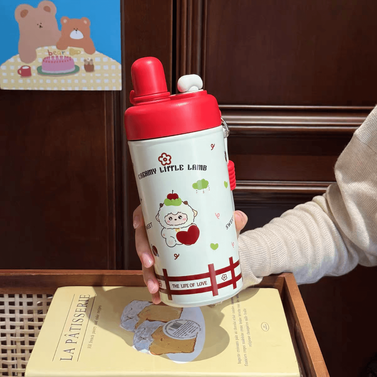 Cute Stainles Steel Kids Flask Water Bottles | Sus 316 | 480 ml | Dual Drinking