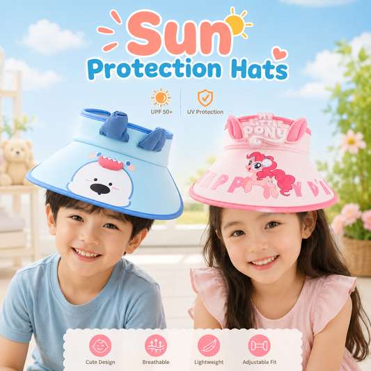 Summer Outdoor UV Sun Protection Caps For Childrens ( Adjustable )
