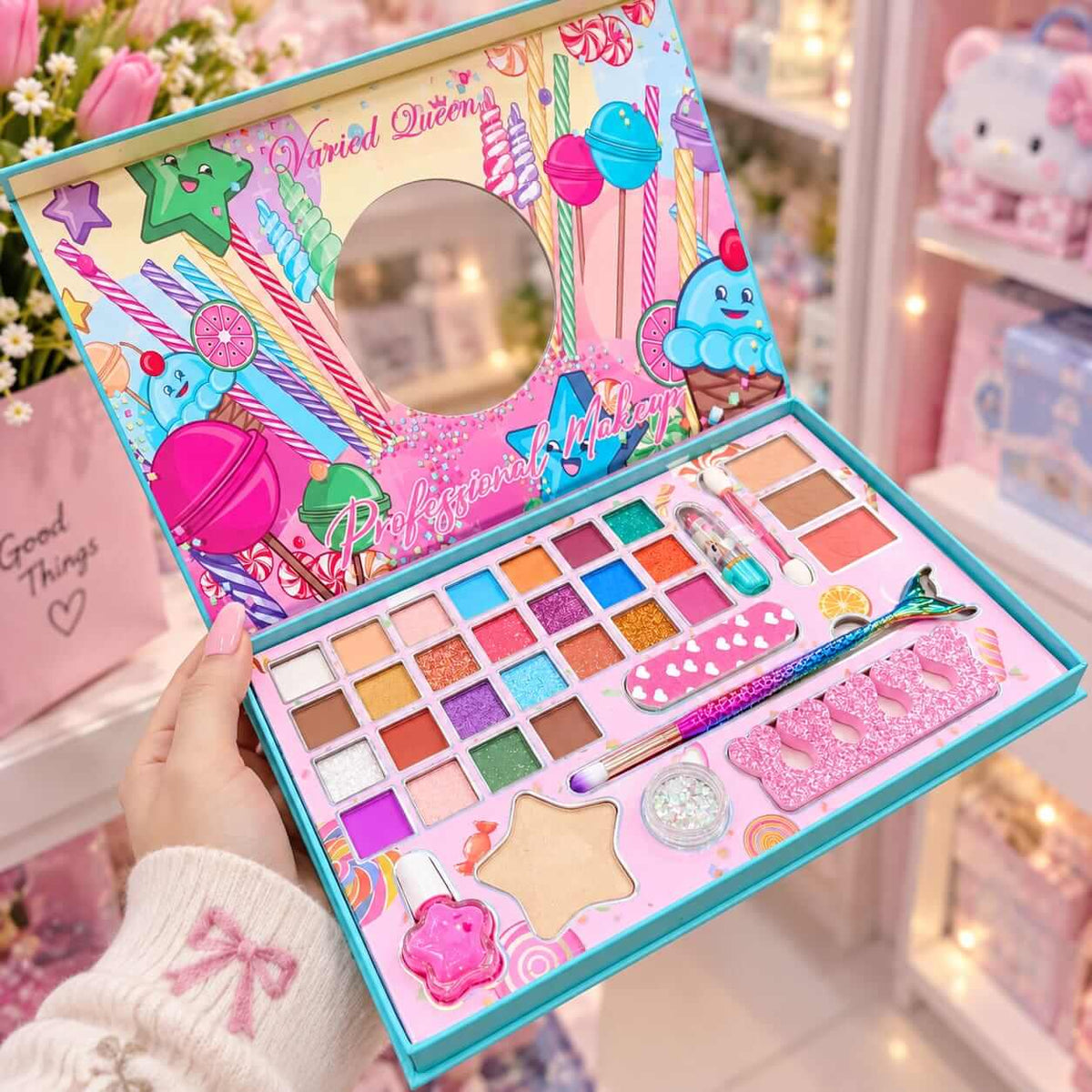 🍭 Sugar Rush Girls Makeup Kit Box