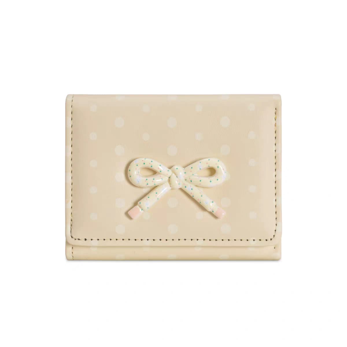 New Bow Cute Mini Card Holder Girls Wallets ( Size 4.5 × 3.5 Inch )