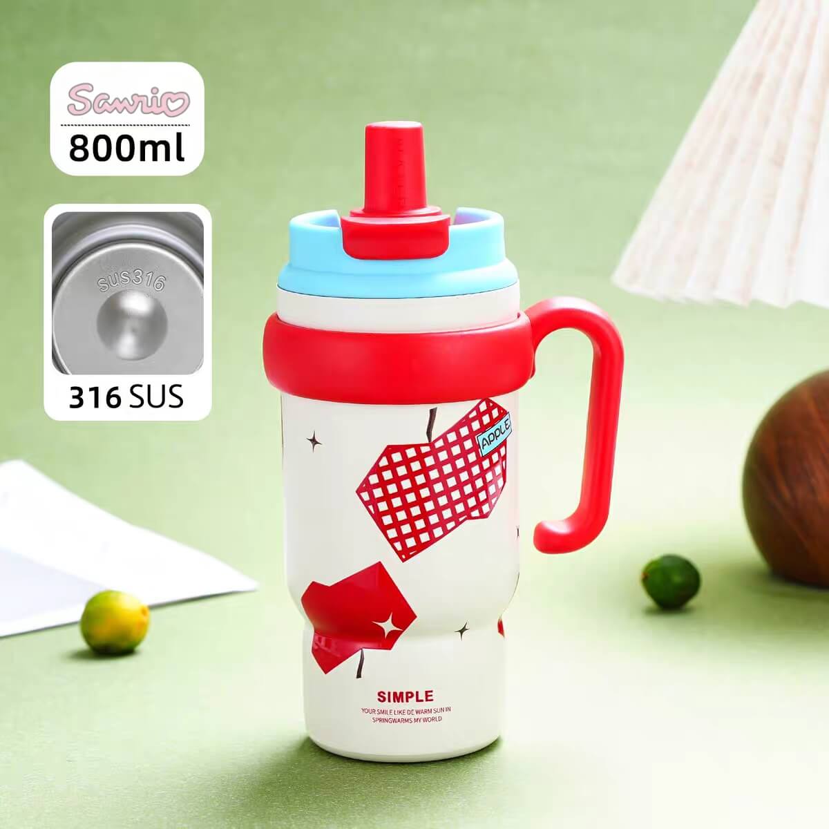 New Dual Drinking Stainless Steel Tumblers | Sus 316 | 800 ml | Hot & Cold
