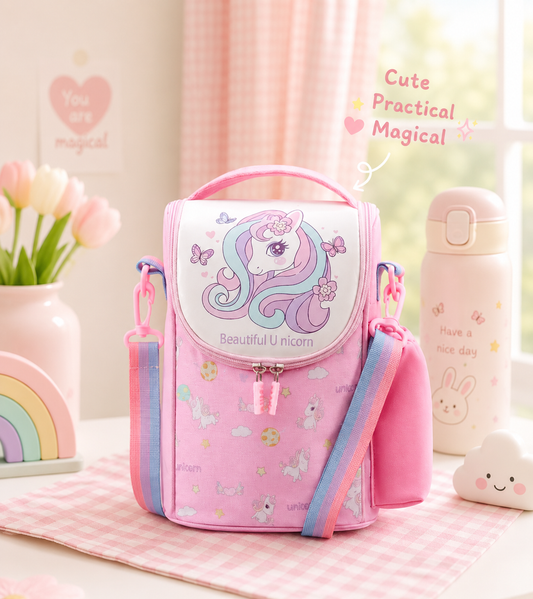 🌈 LunchNest™ Kids Thermal Lunch Bag – Premium Insulated Bags - Hot / Cold ❄🔥 Size 10 × 7.5 Inch
