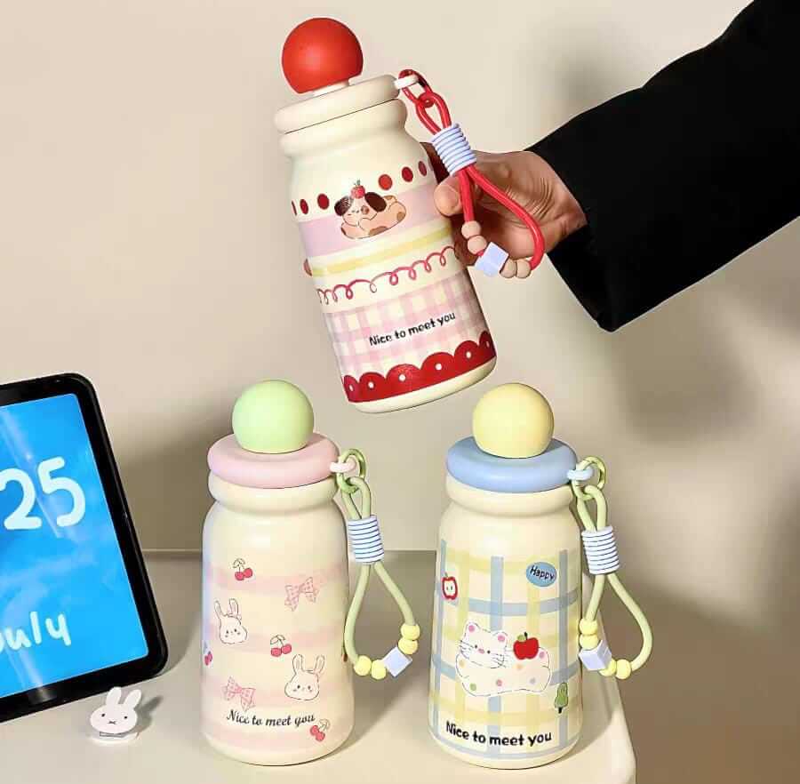 Cute Stainless Steel Kids Flask Bottles – SUS 316 – 500 ml - Hot & Cold !