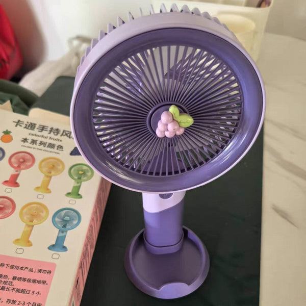 Large Size Premium Rechargeable Fans with Stand • 800 mah Battery • Type C charging