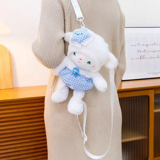 Cute Soft Plush Doll Girls Backpacks 😻 Size 12 × 6 Inches