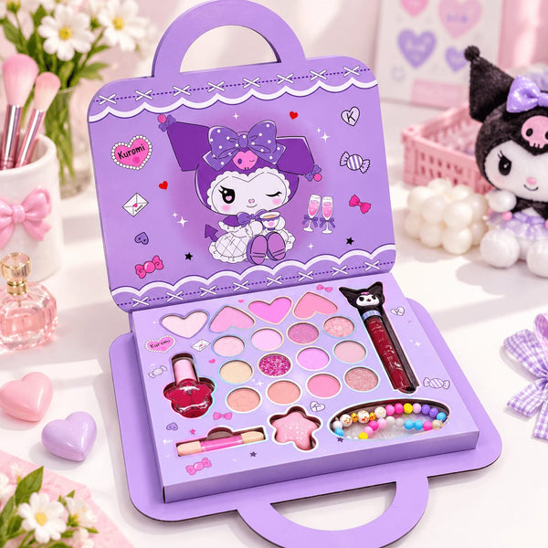 Kuromi Girls Makeup & Beauty Kit Play Set – Cute Handbag Style