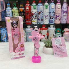 Kuromi Led Light Mini Hand Fans For Girls 😻 Cell Operated 🪫 With Box