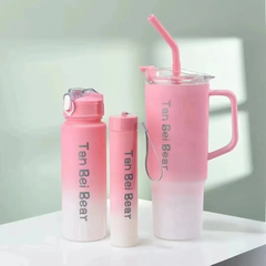 3PCS Premium Hydration Bottle & Tumbler Set | BPA Free Plastic
