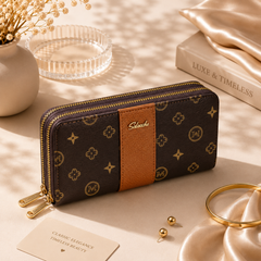 Branded Imported Double Zipper Ladies Hand Wallets