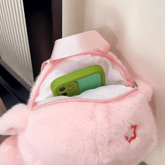 🐻 Premium Fluffy Teddy Plush Backpacks – Large Size (14 × 9 Inch)